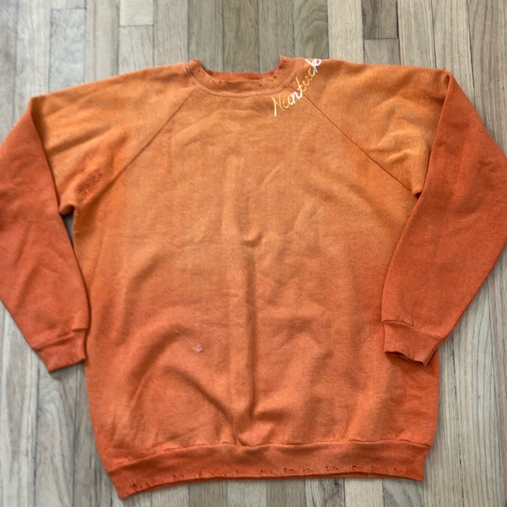I Stole my boyfriends Shirt NANTUCKET distressed embroidered vintage sweatshirt